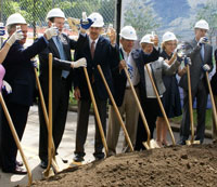 Science Center toast at groundbreaking